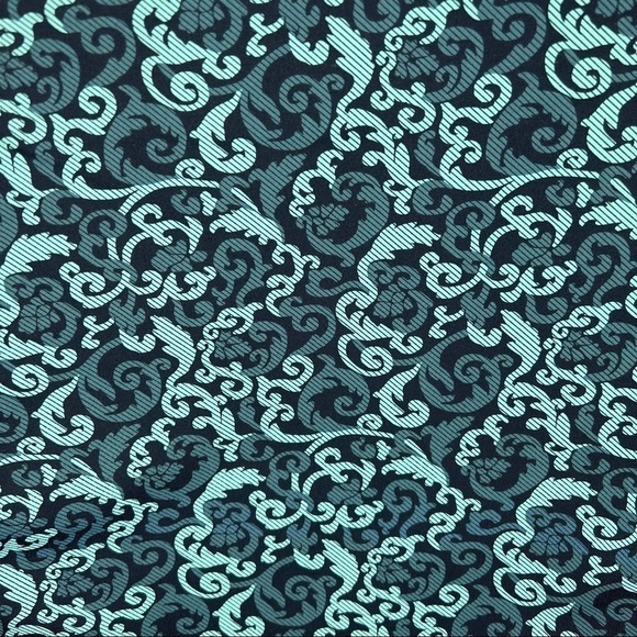 XL Petite Apostrophe Green Jacquard Print Stretch Top Women’s Extra Large Fitted - Picture 4 of 7